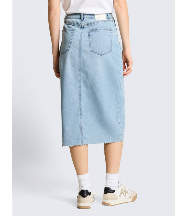 Tom Tailor Midi Denim Skirt Stone Denim