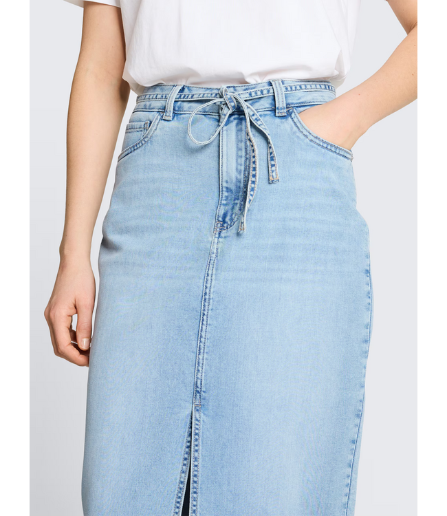 Tom Tailor Midi Denim Skirt Stone Denim
