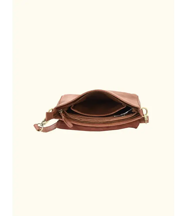 167 Pessac - Genuine Leather Woven cross body Shoulder bag