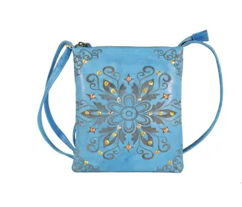 405 Carina Genuine Leather Cross Body Bag in Premium Leather