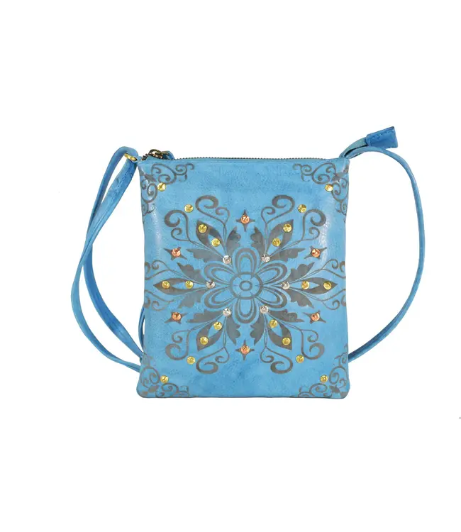 405 Carina Genuine Leather Cross Body Bag in Premium Leather