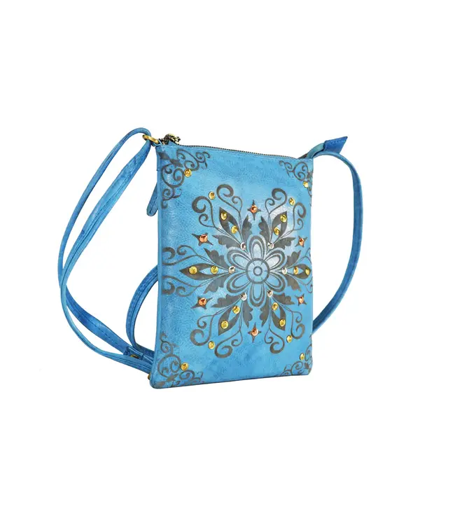 405 Carina Genuine Leather Cross Body Bag in Premium Leather