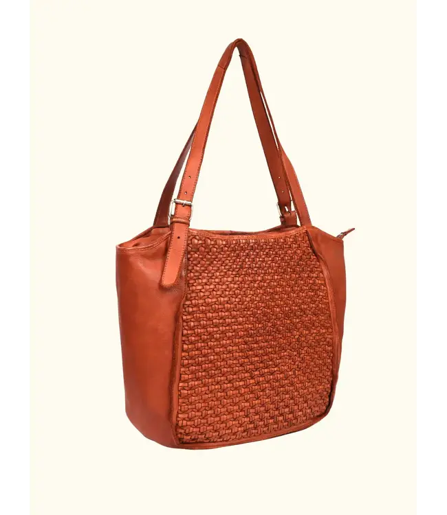 021 Vera Genuine Leather Washed  Bag