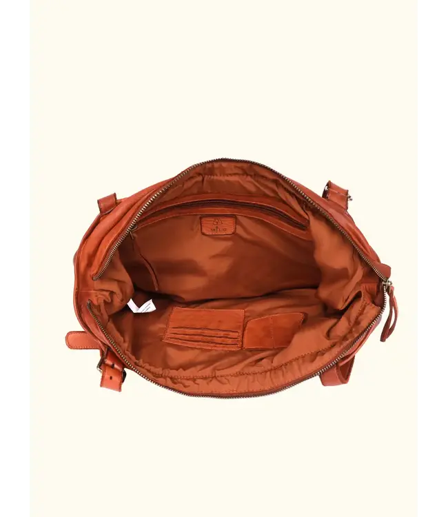 021 Vera Genuine Leather Washed  Bag