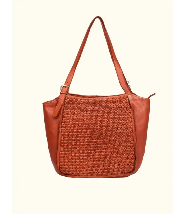 021 Vera Genuine Leather Washed  Bag
