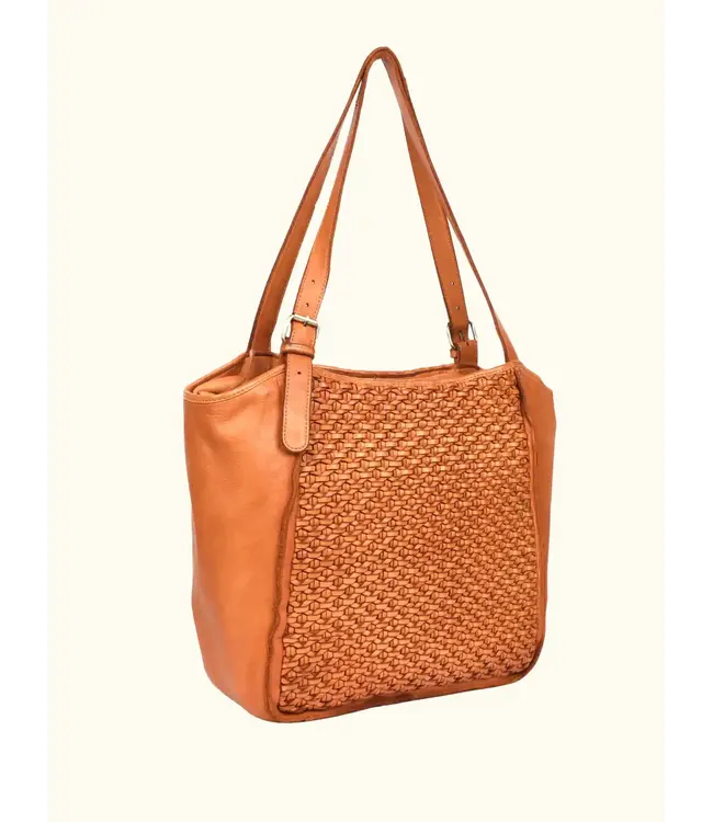 021 Vera Genuine Leather Washed  Bag