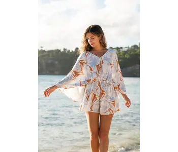 Tribal Canada   Tie Back Romper Cover Up Dress