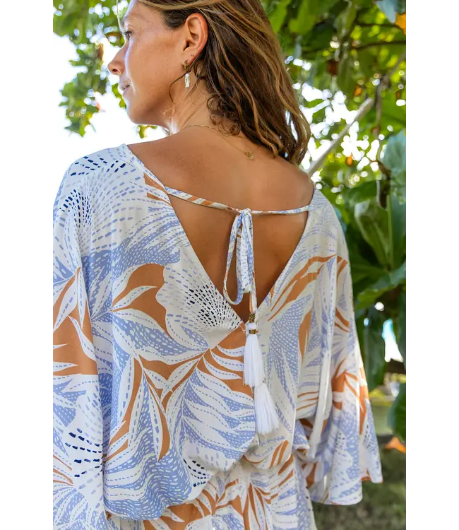 Tribal Canada   Tie Back Romper Cover Up Dress