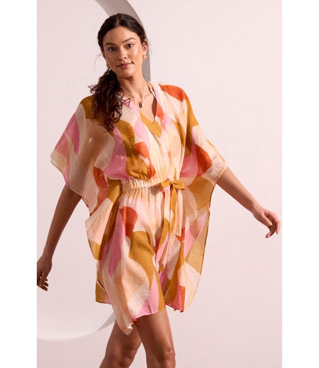 Tribal Canada KAFTAN SHORT COVERUP DRESS-