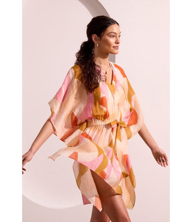 Tribal Canada KAFTAN SHORT COVERUP DRESS-