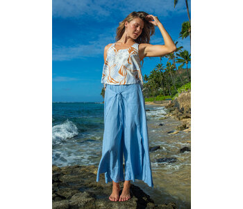 Tribal Canada CAROLINA WIDE LEG TIE-FRONT DRAWSTRING PANTS