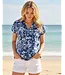 POINT ZERO Point Zero FLORAL V-NECK T-SHIRT