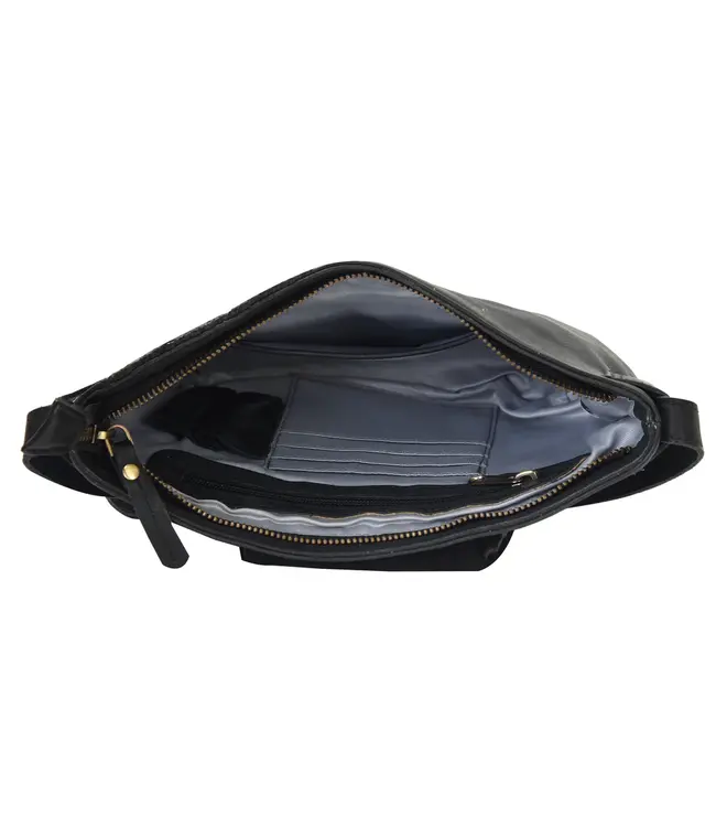 164 Agen - Genuine Leather Woven cross body shoulder bag