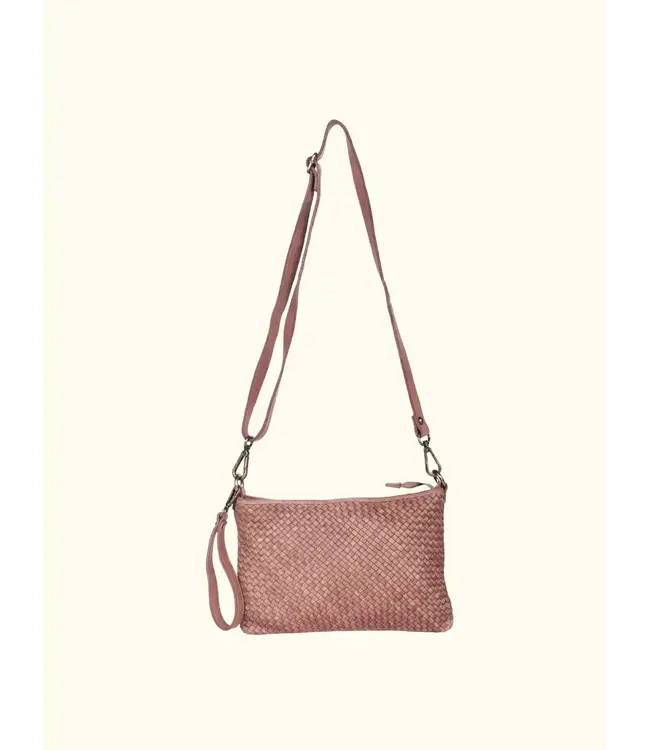 158 Turin - Genuine Leather Woven cross body