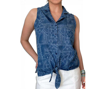 Point Zero Printed Sleeveless Blouse