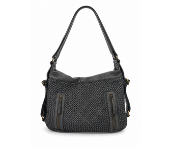 159 Sienna -Genuine Leather Woven Shoulder bag