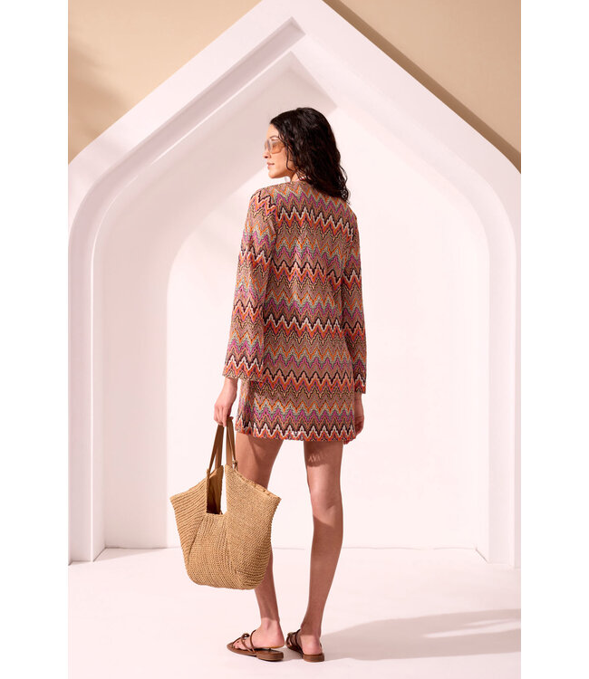 Tribal KEY HAVEN OPEN CROCHET KNIT TUNIC COVERUP DRESS