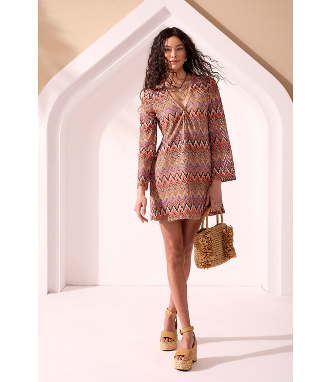 Tribal KEY HAVEN OPEN CROCHET KNIT TUNIC COVERUP DRESS
