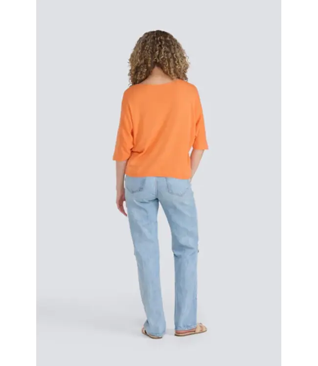 Jessica Laura  Short Sleeve V Neck Sweater