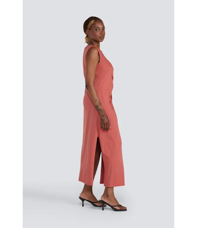 Jessica Laura Round neck tank dress with side knot