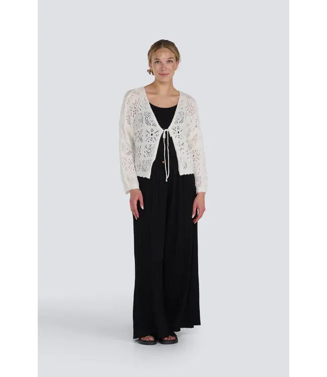 Jessica Laura Crochet Tie Front Cardigan