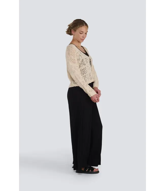 Jessica Laura Crochet Tie Front Cardigan
