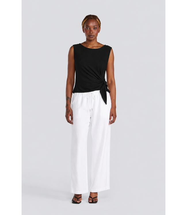 Jessica Laura White Relaxed drawstring pant