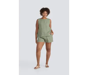 Jessica Laura Linen Button Back Cami