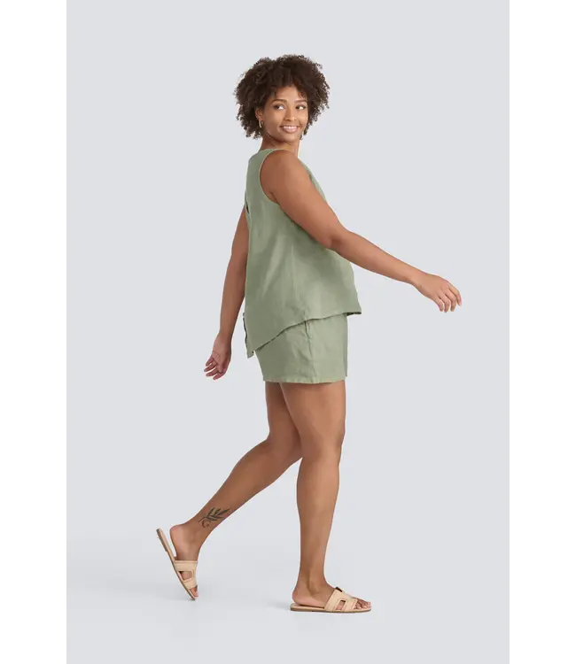 Jessica Laura Linen Button Back Cami