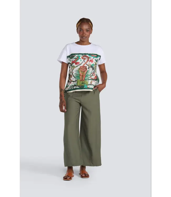 Jessica Laura White Relaxed drawstring pant