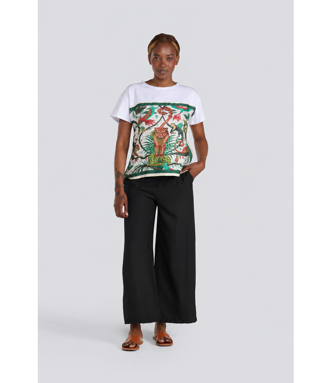 Jessica Laura White Relaxed drawstring pant