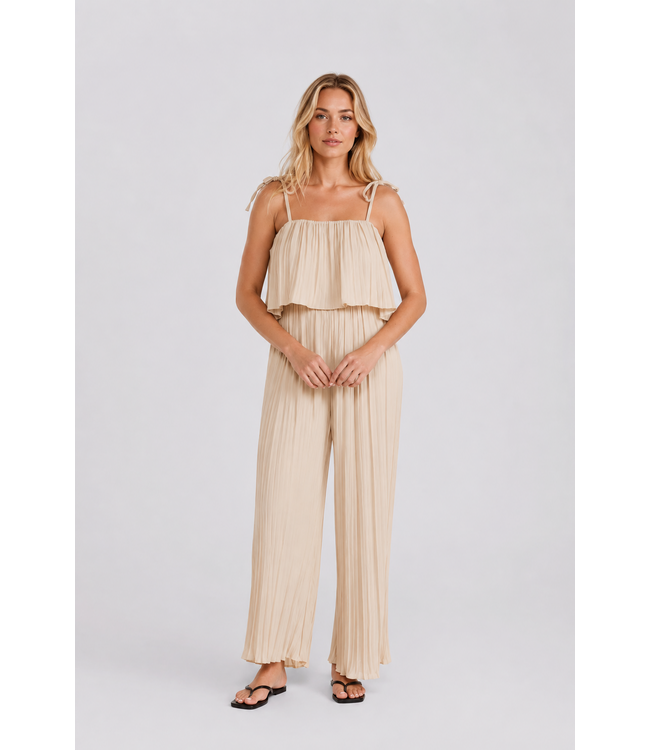 Jessica Laura Black Pleated jumpsuit