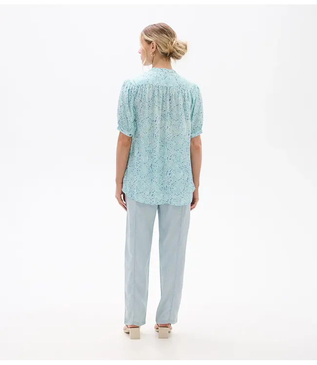 Hatley Ivy Blouse - Beach Glass Ikat