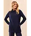 Tribal Canada Tribal Ottoman Rib Mock Neck Tunic Sweater