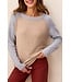 Tribal Canada Tribal Long Sleeve Crew Colour block Sweater