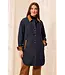 Tribal Canada Tribal Quilted Denim Suede Trim Button-Front Jacket