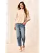 Tribal Canada Tribal Drop Shoulder Elbow Sleeve Crew Neck Light Knit Sweater