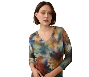 FDJ DROP SHOULDER V NECK TOP