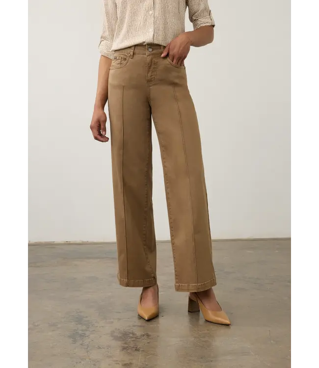 FDJ - EURO TWILL OLIVIA WIDE LEG JEAN