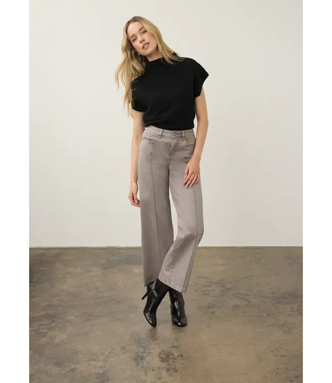 FDJ FRENCH DRESSING FDJ - EURO TWILL OLIVIA WIDE LEG JEAN
