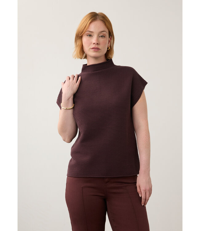 FDJ Ottoman Cap Sleeve  Sweater