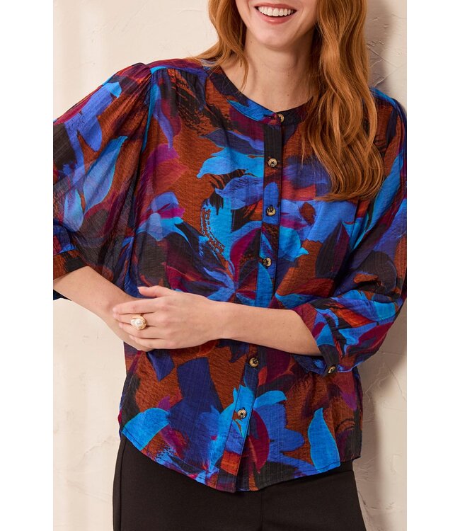 Tribal Canada  Flowy Dolman Sleeve Blouse