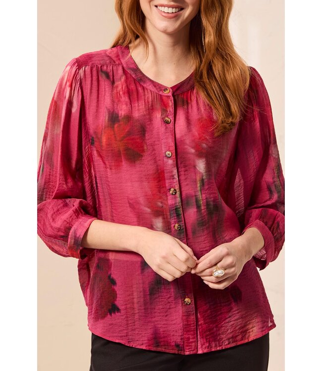 Tribal Canada  Flowy Dolman Sleeve Blouse