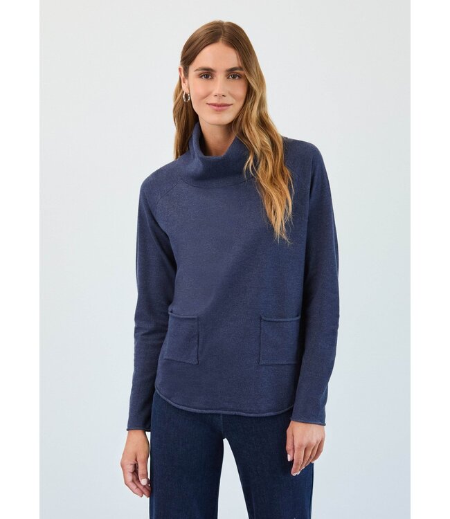 FDJ Cowl Neck Sweater with Pockets