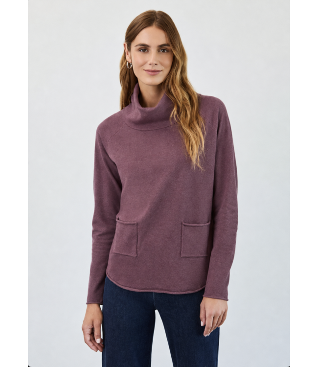 FDJ Cowl Neck Sweater with Pockets