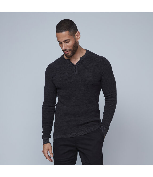 Hedge Mens Long Sleeve   Henley Sweater