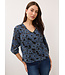FDJ FRENCH DRESSING FDJ 3/4 Sleeve Popover Top Denim and Lace