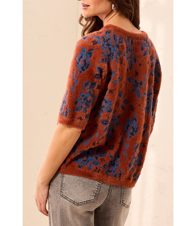 Tribal Canada  Elbow Sleeve Crew Sweater