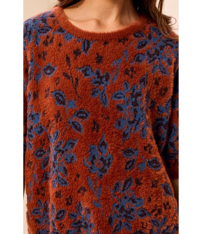 Tribal Canada  Elbow Sleeve Crew Sweater
