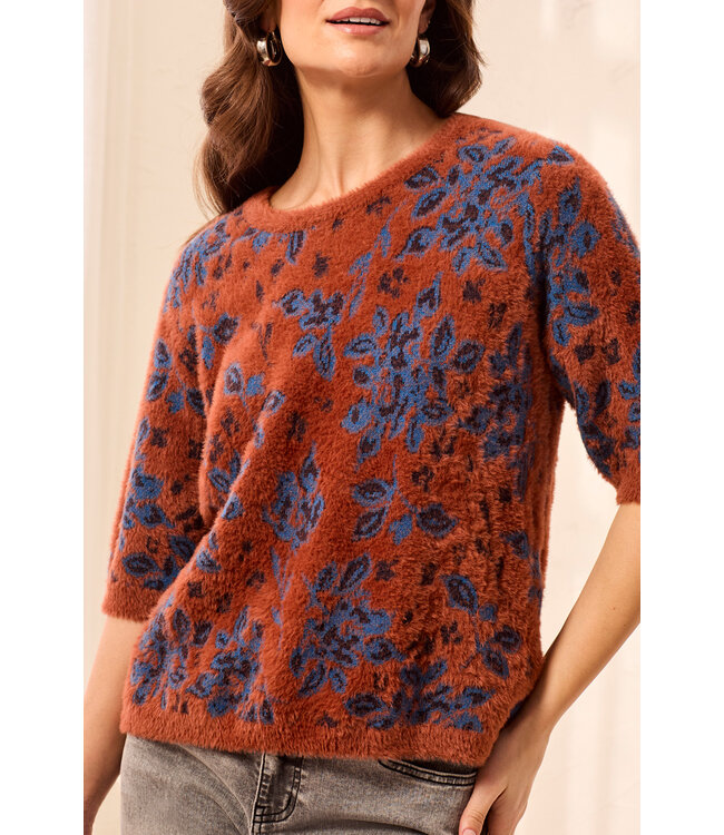 Tribal Canada  Elbow Sleeve Crew Sweater